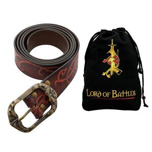 8296 Medieval Leather Belt With Late Buckle – 13th-15th Century